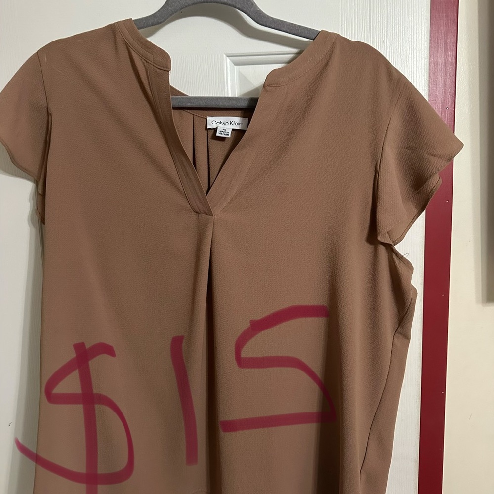Calvin Klein Women's Brown Blouse
